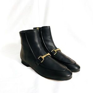 Topshop Women’s Genuine Leather Loafer Boots